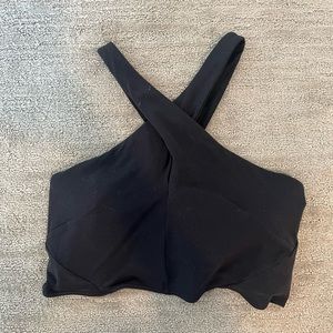 Lululemon tank top. Nulu wrap front long line bra